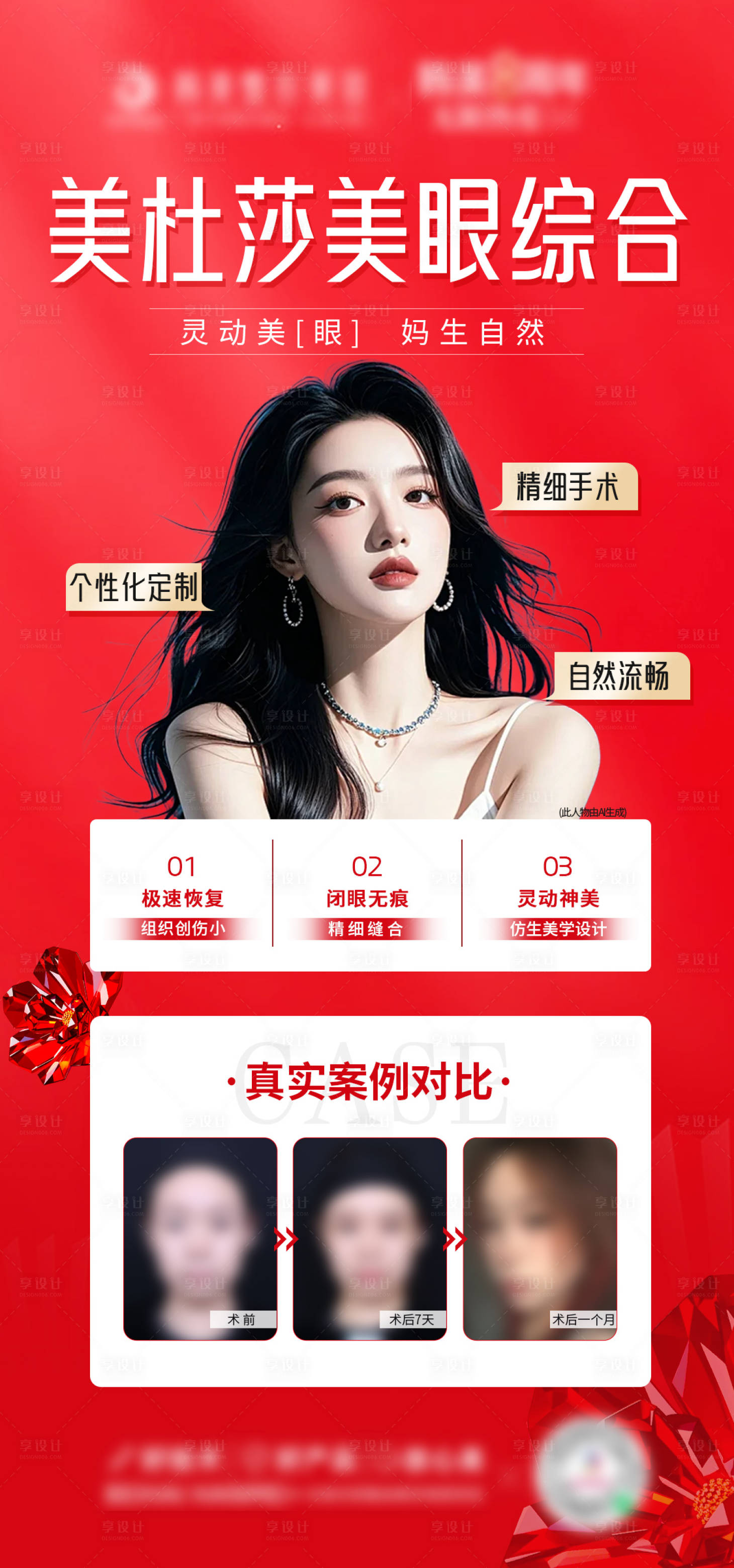 源文件下載【享設計】搜索編號：13580026589063952【美杜莎美眼綜合案例海報】