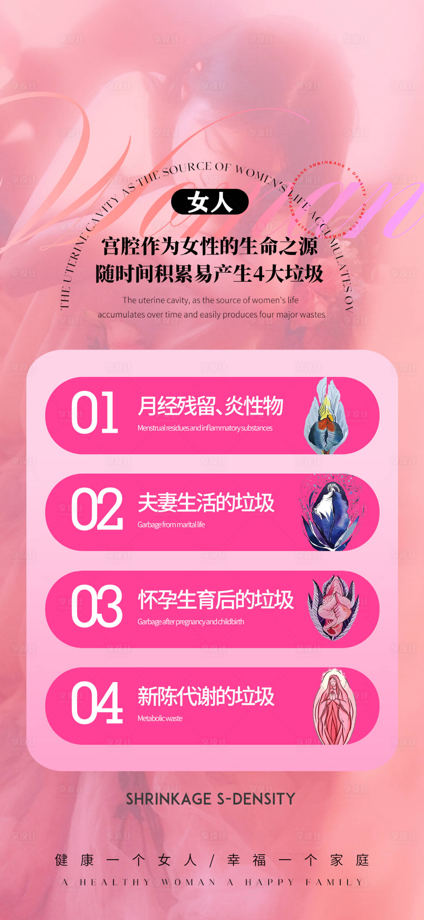 源文件下载【享设计】搜索编号：97020026736562147【女性私密科普海报】