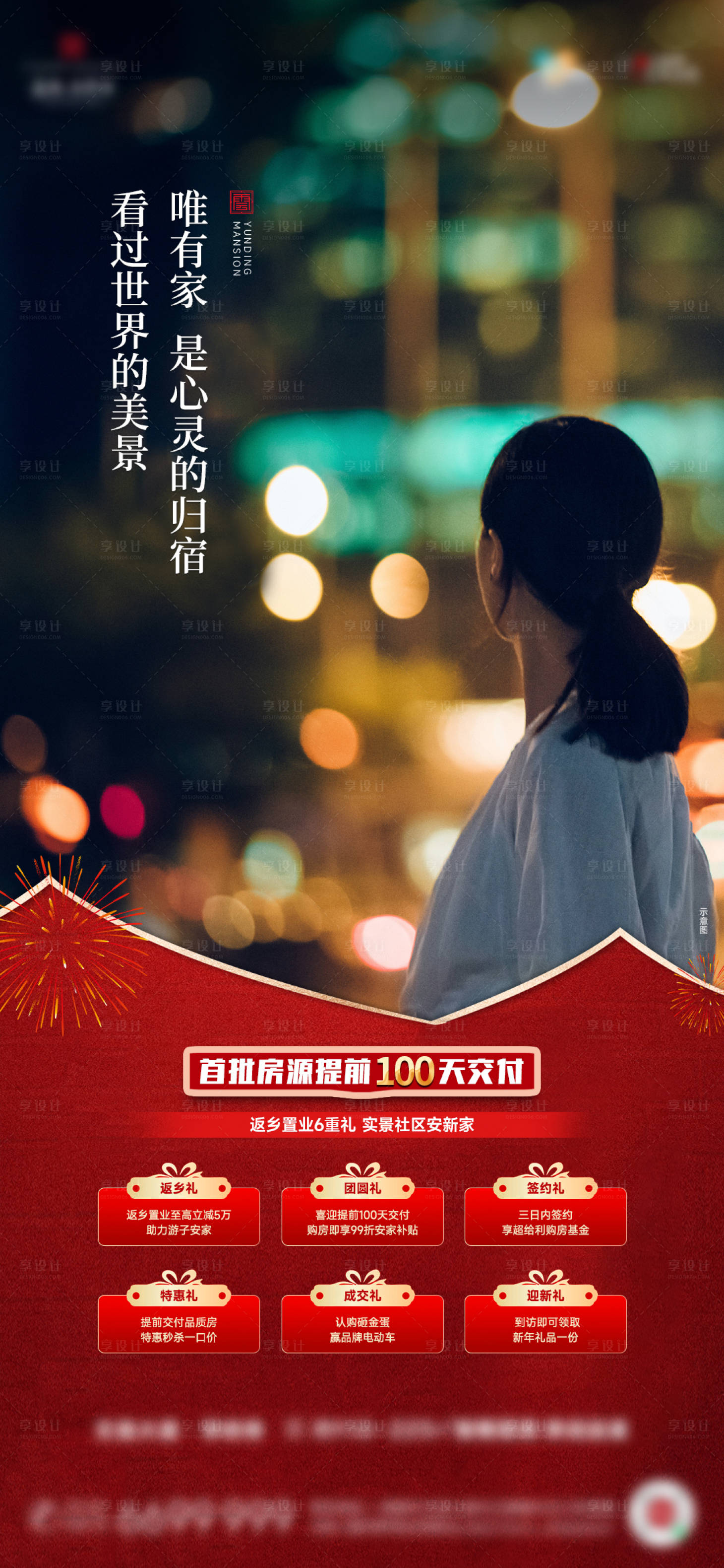 源文件下載【享設計】搜索編號：19750026854896192【返鄉政策六重禮海報】