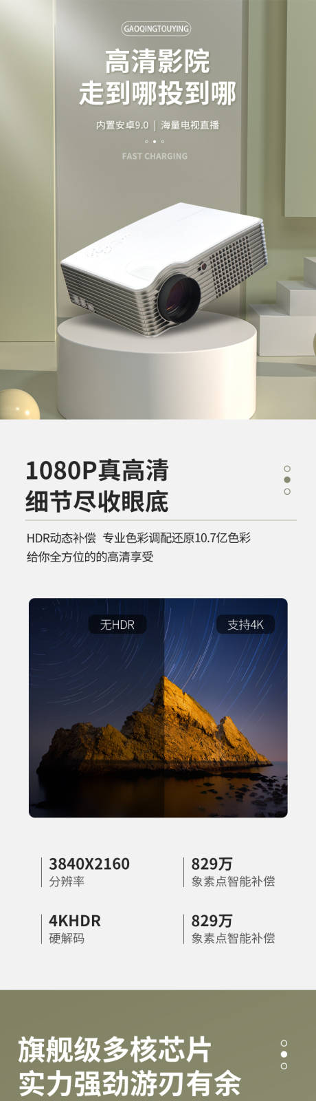 源文件下载【智能高清投影仪详情页】编号：27380026560219205