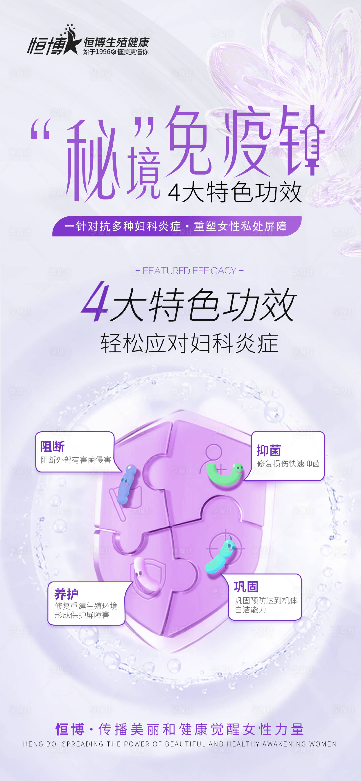 源文件下载【医美私密秘境免疫针海报】编号：11020026741777807