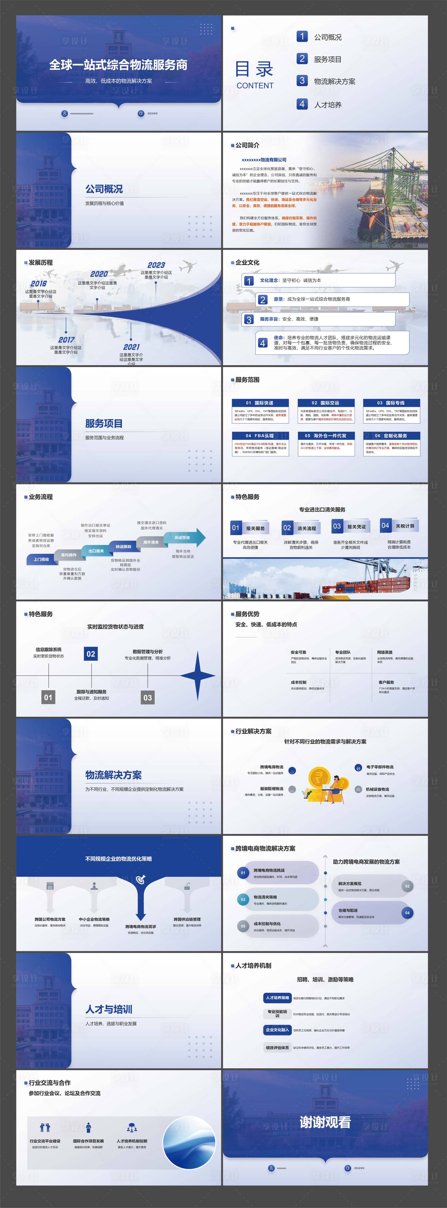 源文件下载【国际物流公司简介PPT】编号：40270026907869370