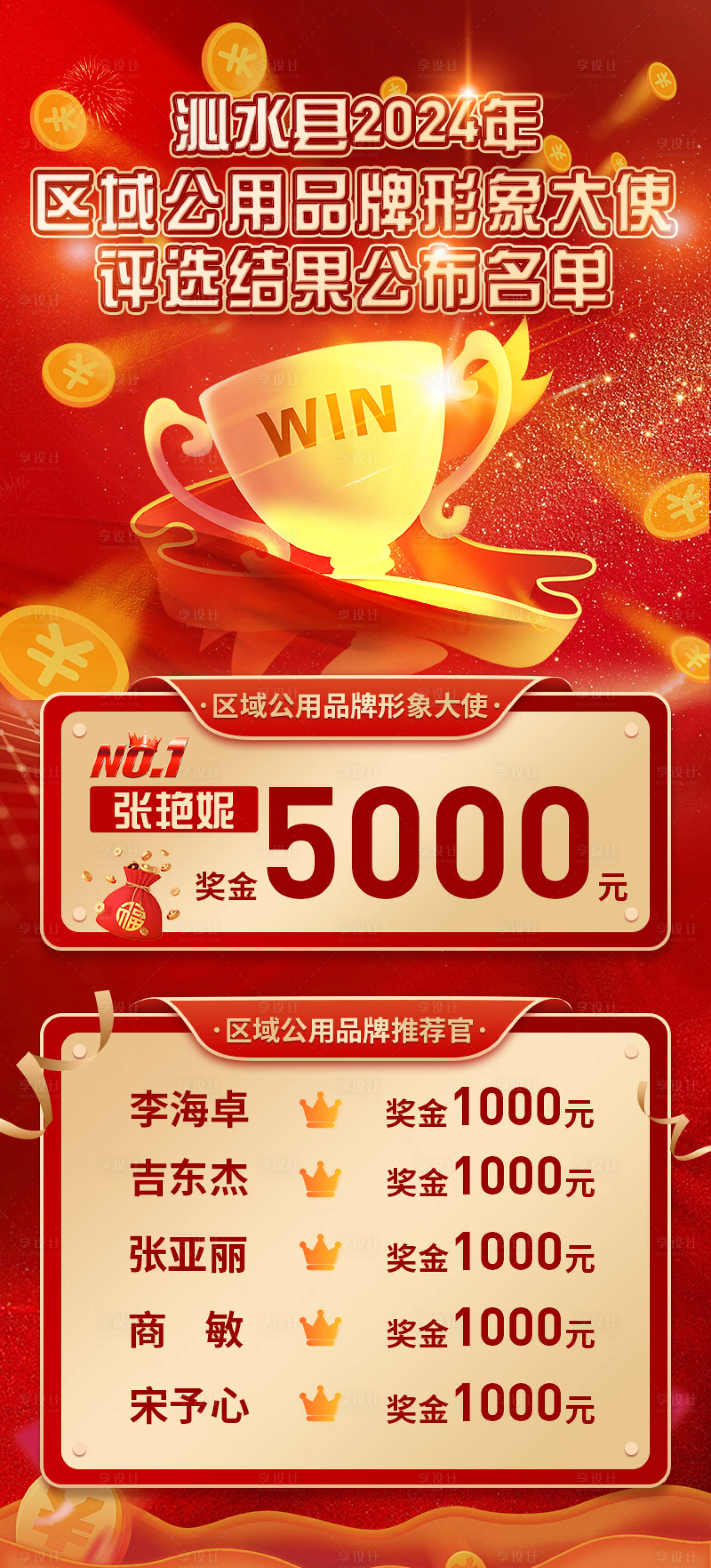 源文件下載【享設計】搜索編號：60550027035067807【大賽獲獎名單線上海報】