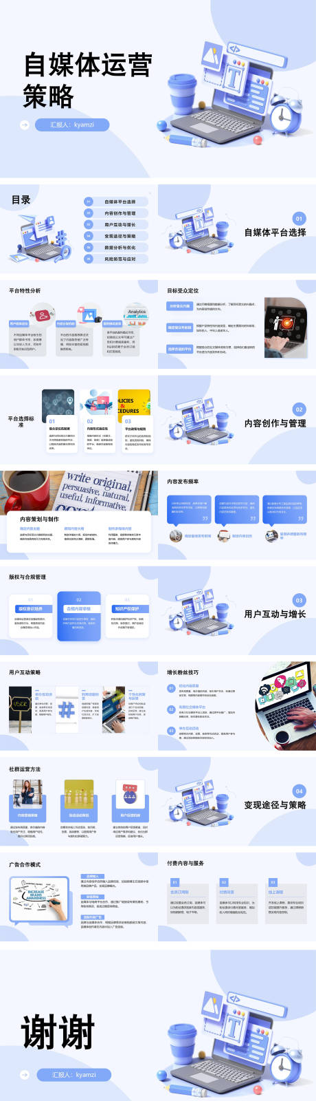 源文件下载【享设计】搜索编号：79050026963118060【自媒体运营策略PPT】