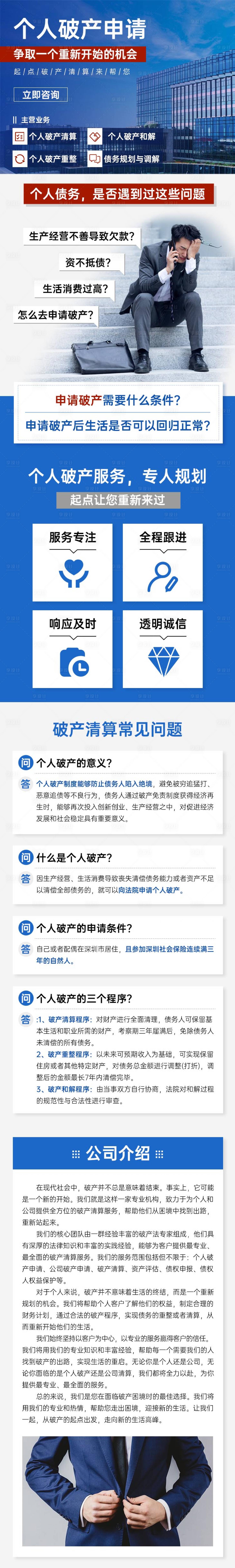 源文件下载【享设计】搜索编号：90230026614323902【个人破产申请海报长图】