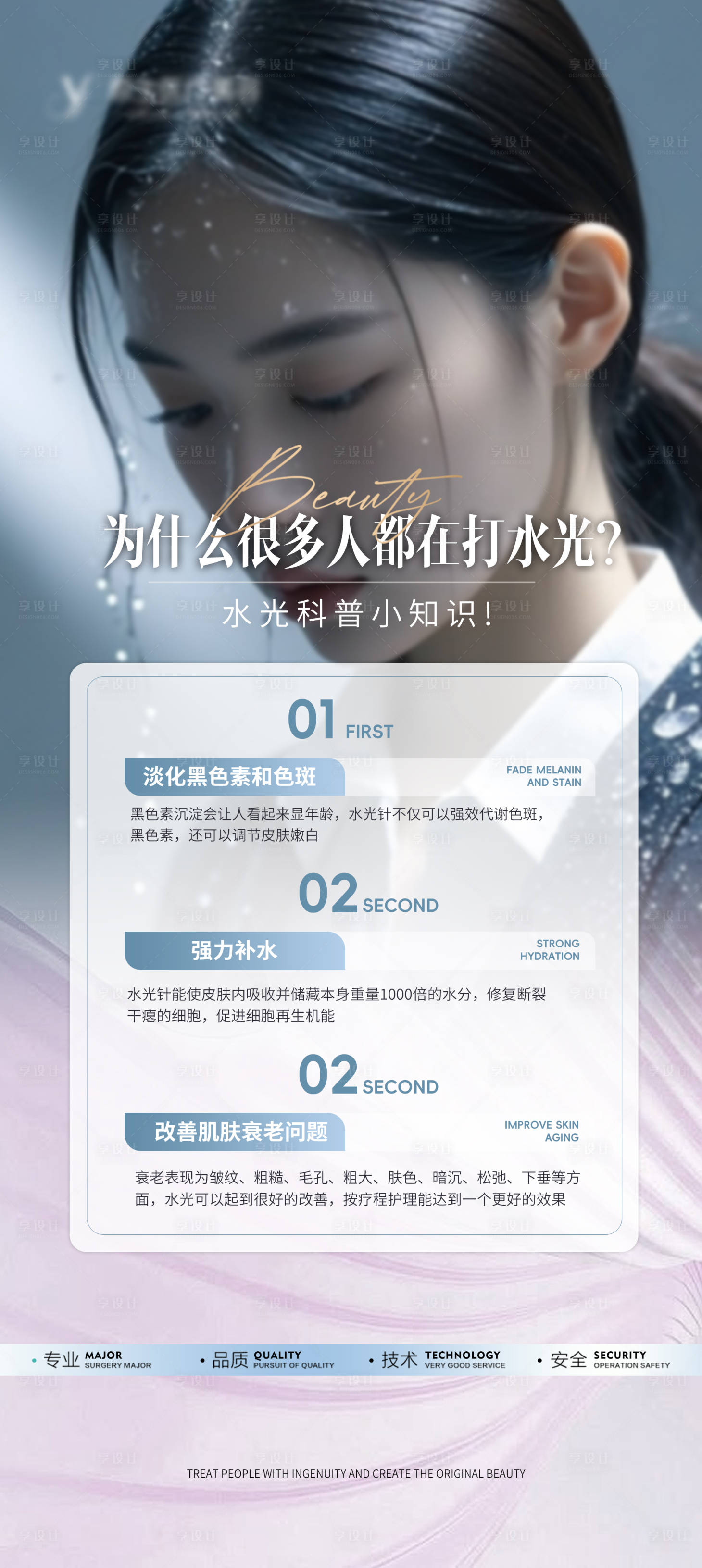 源文件下載【醫美水光科普海報】編號：32410026689639439