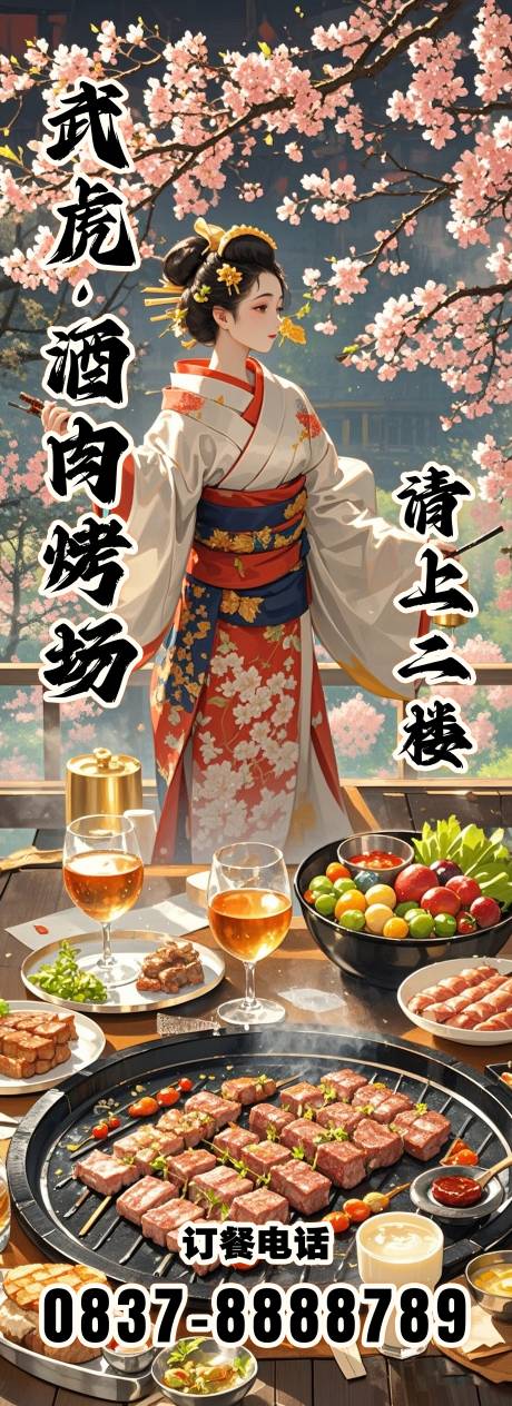 日式烤肉海报