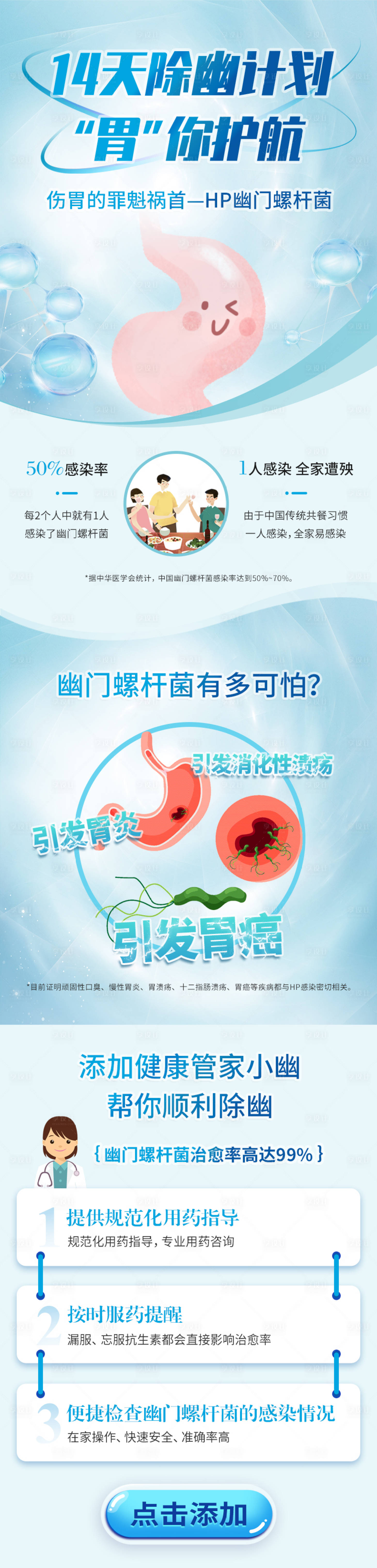 源文件下载【享设计】搜索编号：17100026930301624【HP幽门螺杆菌广告页】