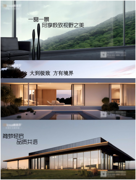 源文件下載【早安門窗別墅產品極簡設計海報】編號：87750026557313963