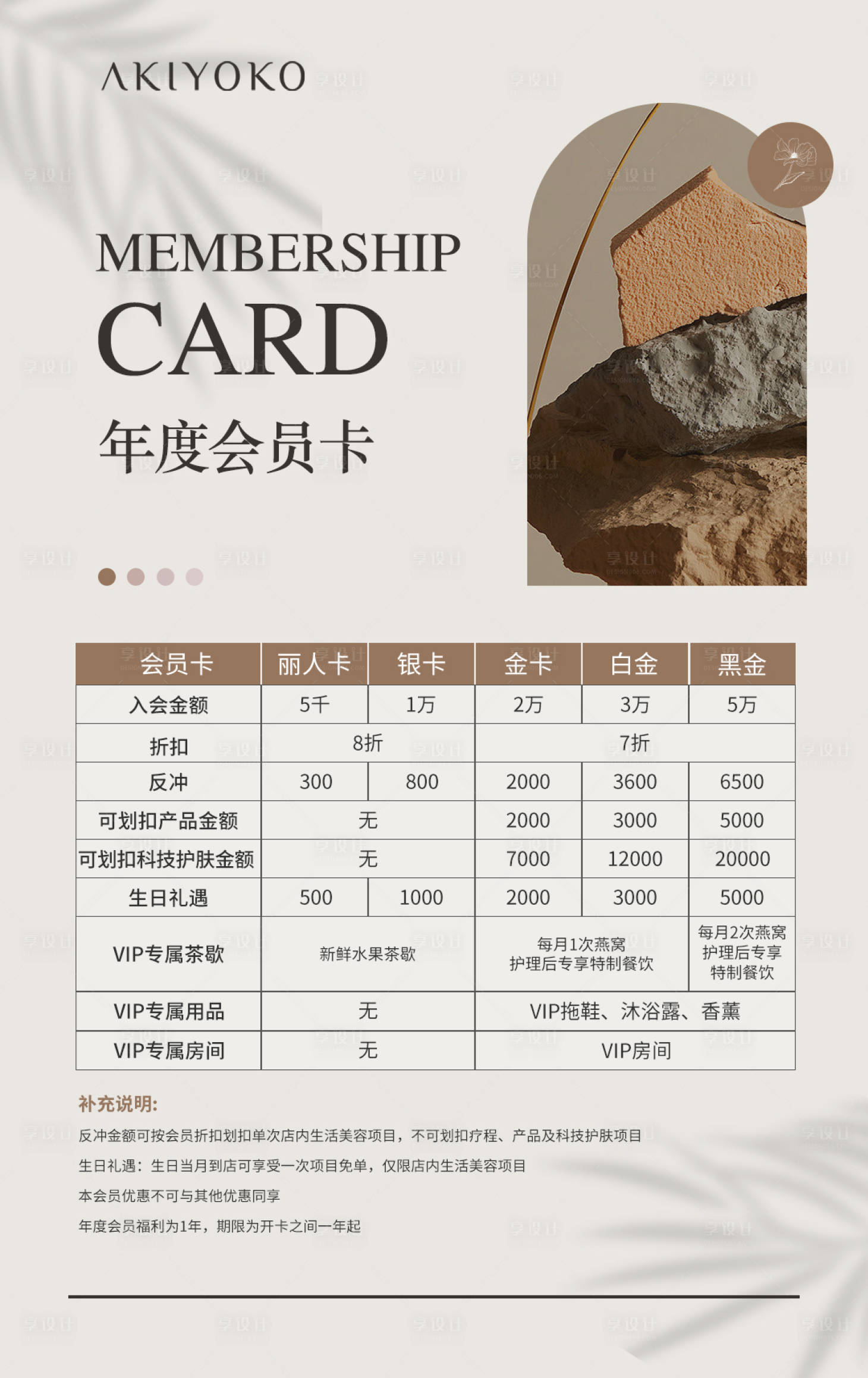 源文件下載【享設計】搜索編號：28320026806105342【年度會員卡海報】