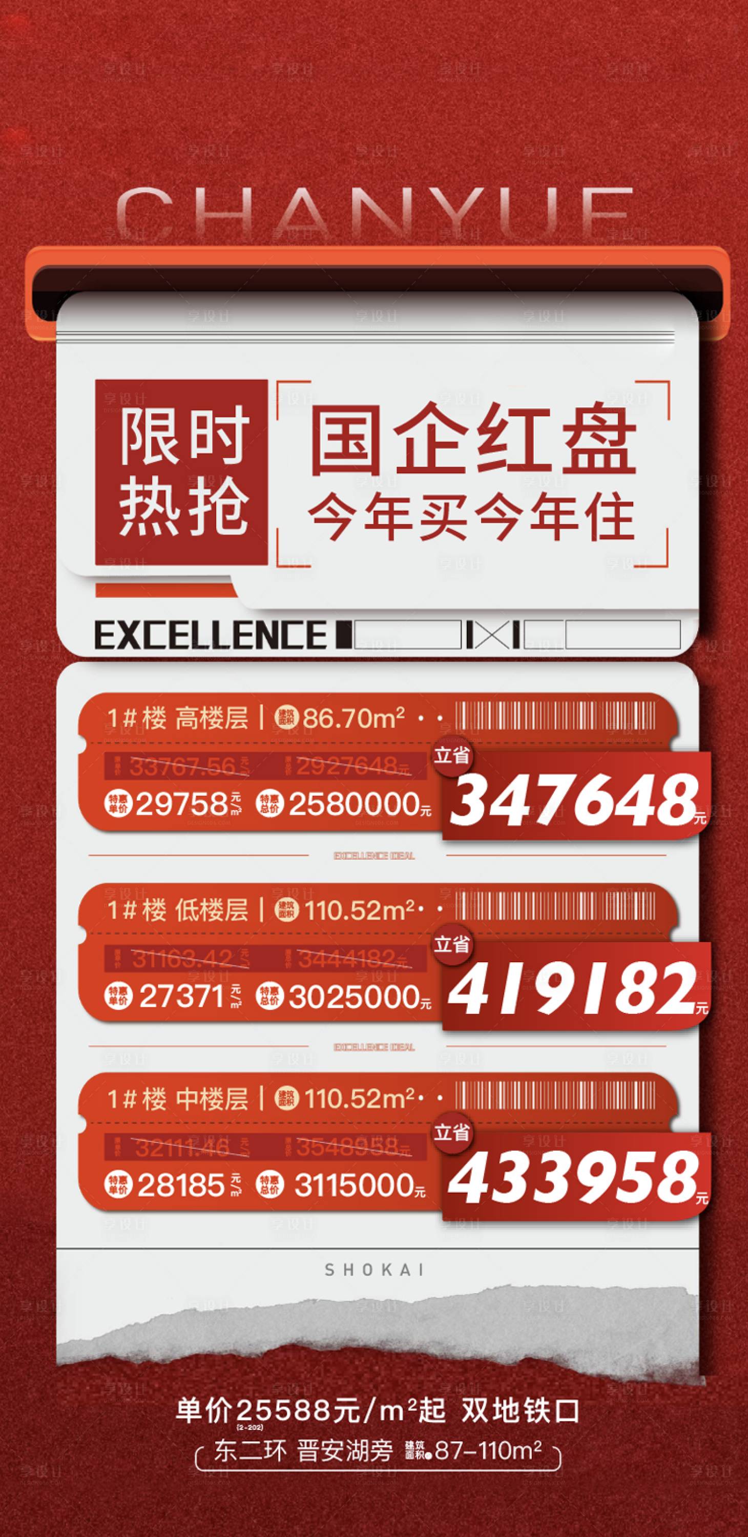 源文件下载【享设计】搜索编号：54050027054494257【地产热销促销特价海报】