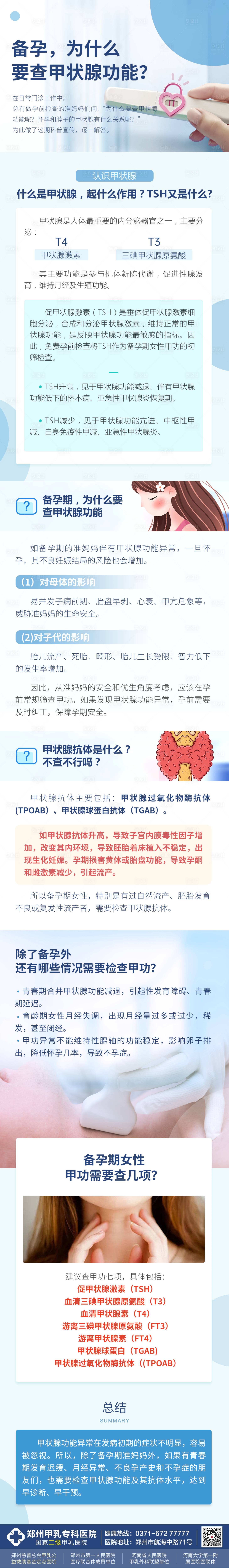 源文件下载【享设计】搜索编号：83440026597516353【备孕为什么要查甲状腺功能长图】