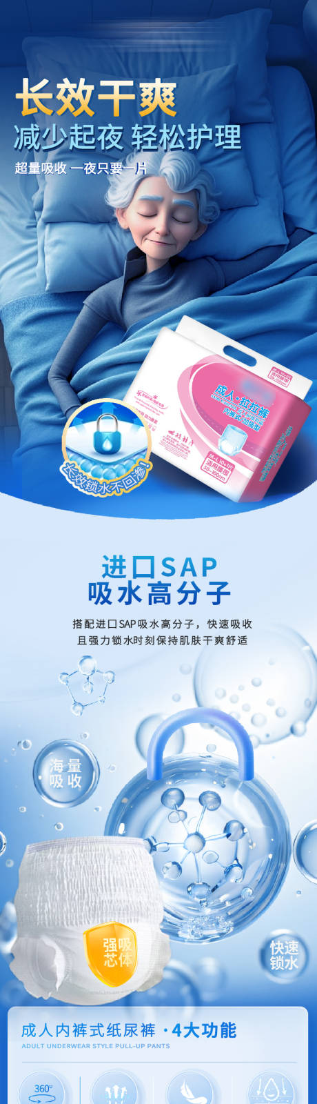 源文件下载【享设计】搜索编号：73060026872864779【老年人拉拉裤产品详情页】