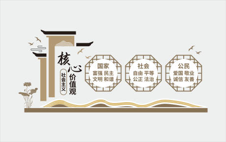 源文件下载【社会主义核心价值观宣传栏】编号：58690026996854624