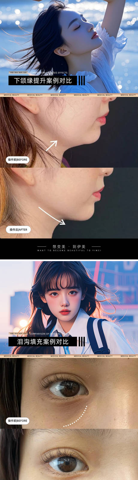 源文件下載【享設計】搜索編號：32850026819881990【醫美案例對比模版】