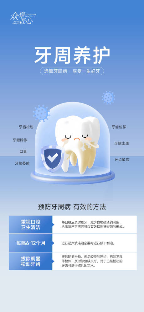 源文件下载【口腔牙周养护海报】编号：39850026711177059