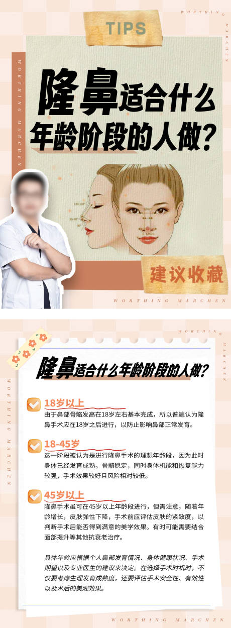 源文件下载【鼻整形科普海报】编号：62410026867158954