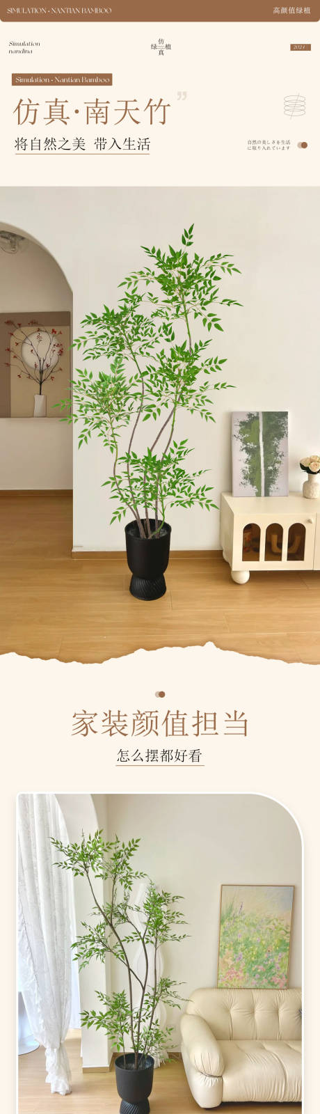 源文件下载【仿真绿植详情页】编号：12740026974012385