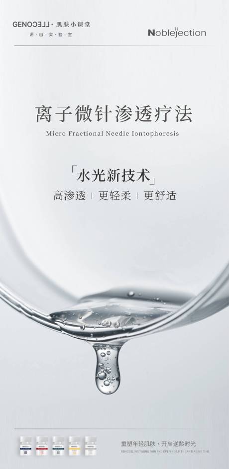 源文件下載【享設計】搜索編號：94840026991573076【安瓶離子微針滲透療法海報】