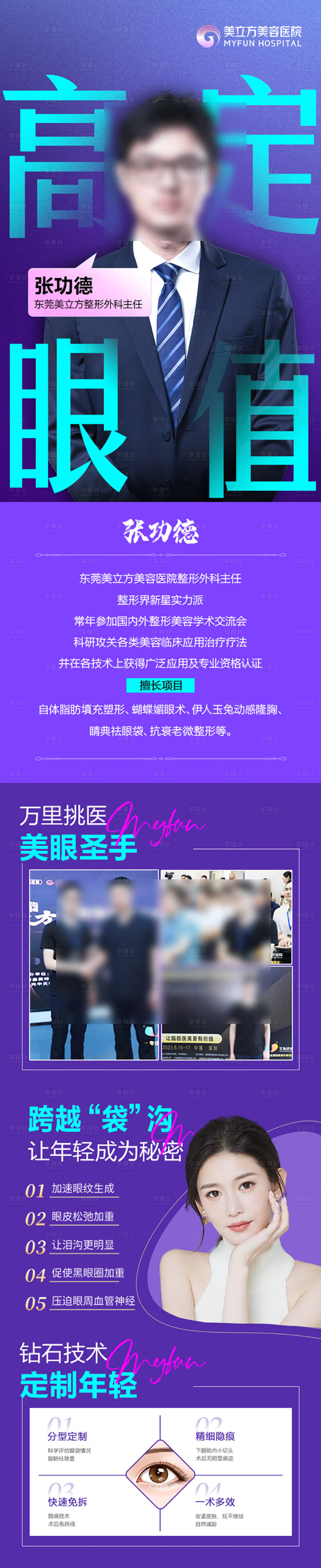 源文件下载【享设计】搜索编号：33230026850204912【医美整形高定眼值去眼袋去泪沟定制眼睛】