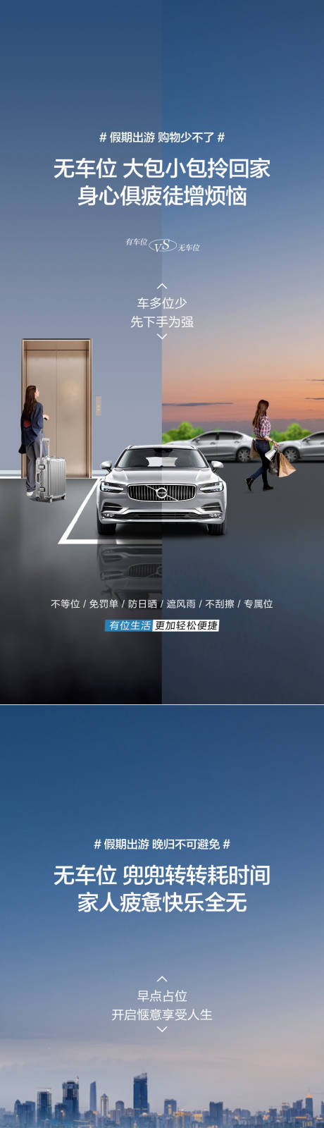 源文件下载【享设计】搜索编号：10950026599312309【车位痛点海报】