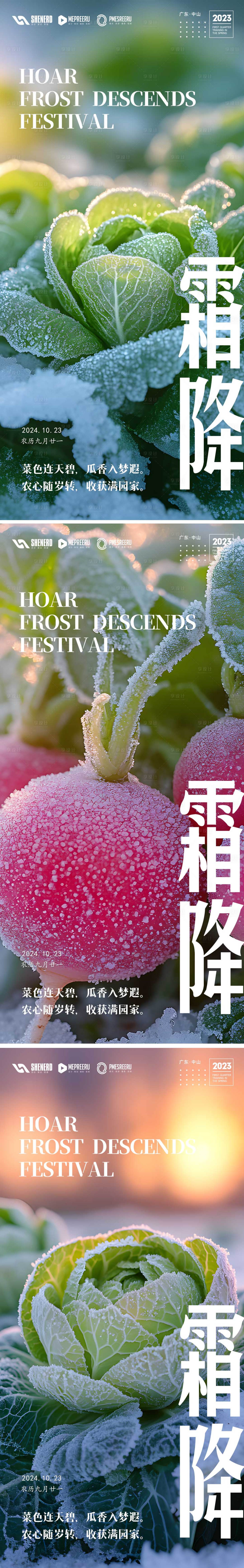 源文件下載【享設計】搜索編號：63600026685429552【霜降海報】