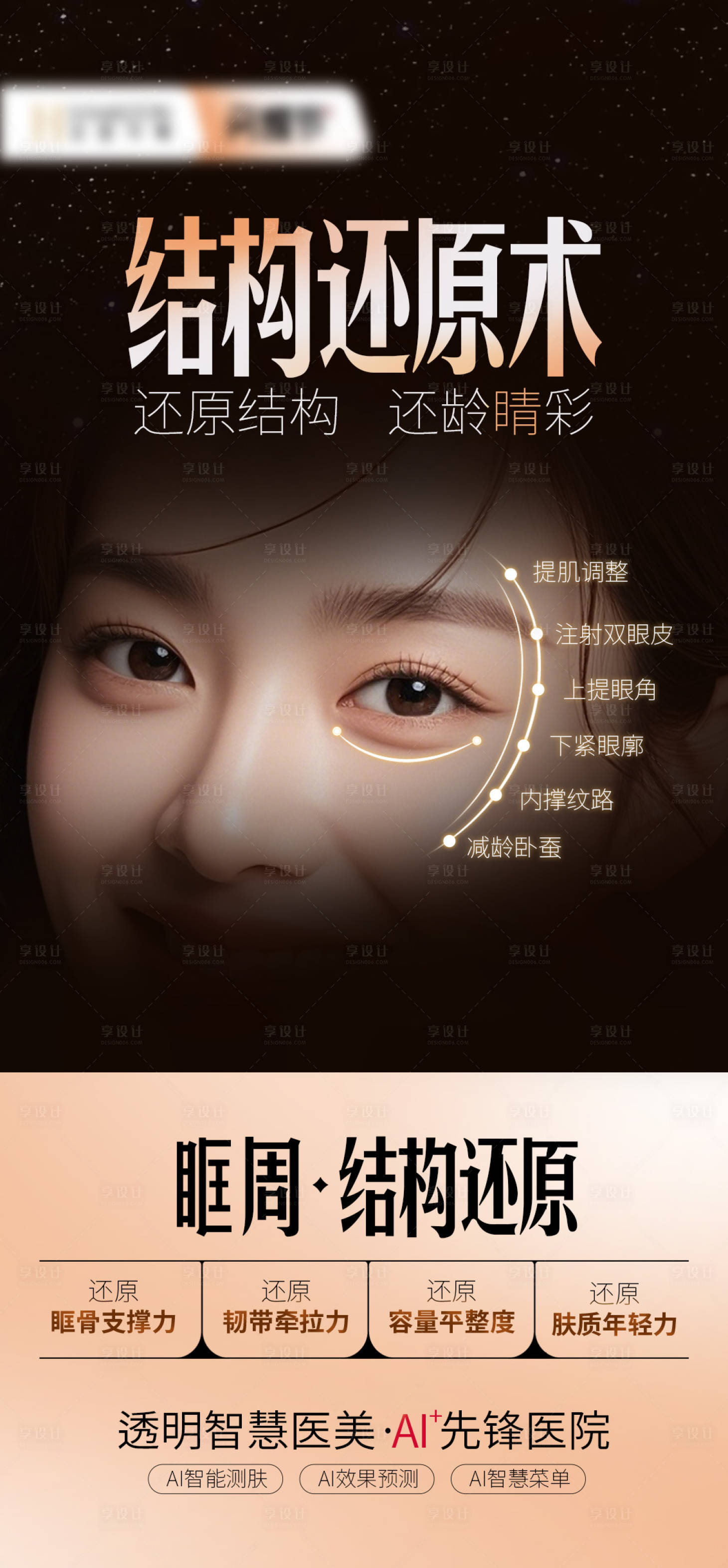 源文件下载【享设计】搜索编号：88540027571549384【眶周还原海报】
