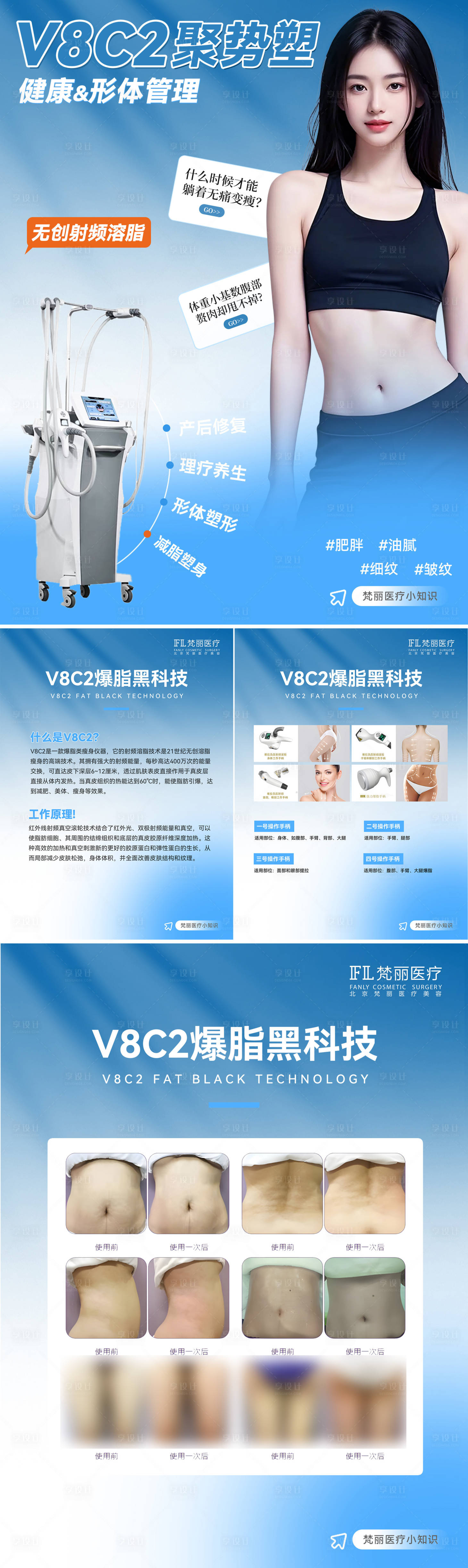 源文件下載【享設計】搜索編號：56780027195129431【醫美小紅書儀器介紹系列海報】