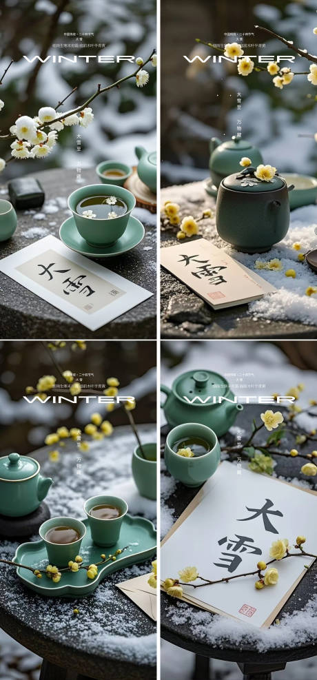 源文件下载【享设计】搜索编号：42570027583356946【大雪24节气海报】