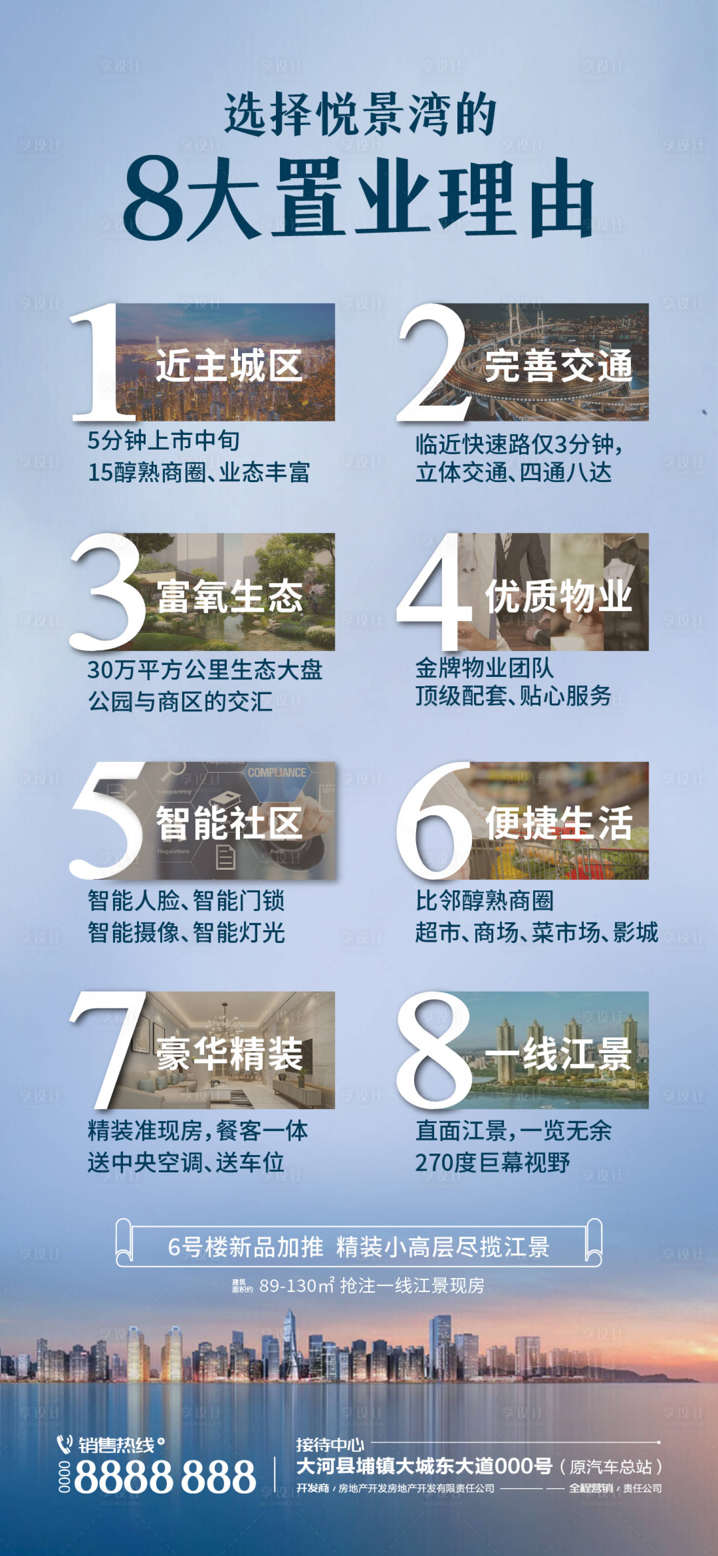 源文件下载【地产住宅价值点8大理由海报】编号：58390027188126488
