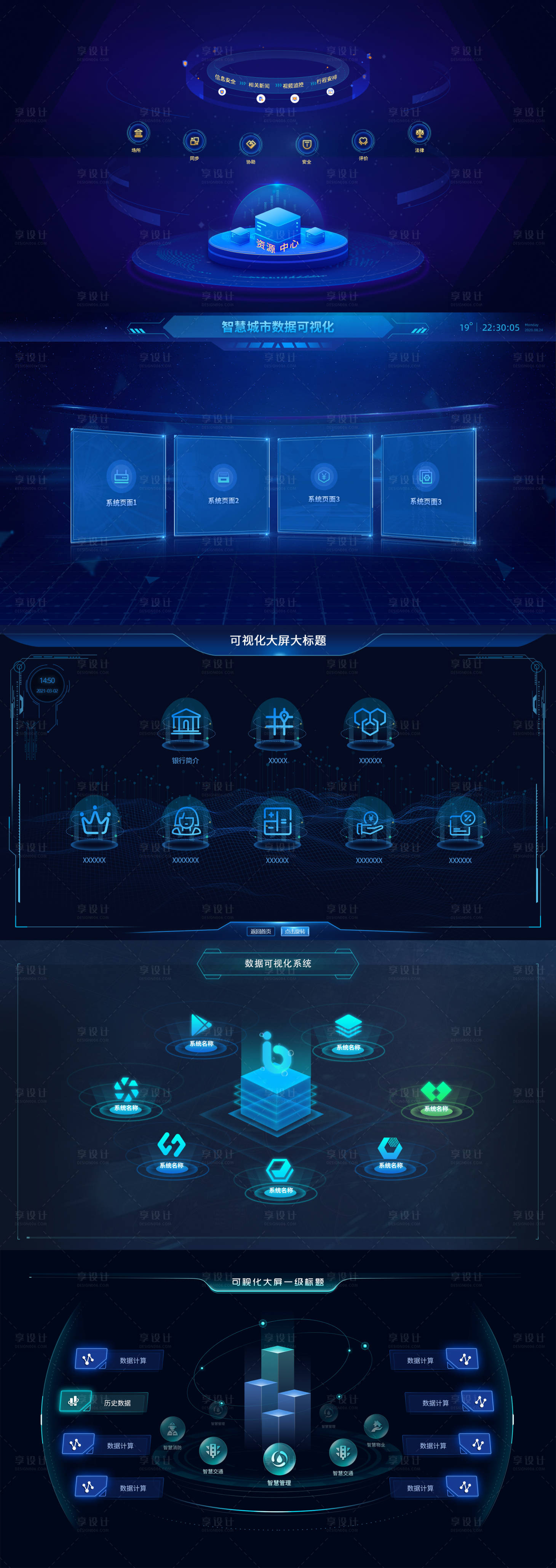 源文件下载【享设计】搜索编号：18590027104721299【可视化大数据界面】