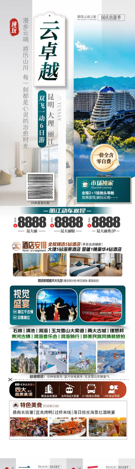 源文件下载【云南旅游长图系列海报】编号：46990027092726257