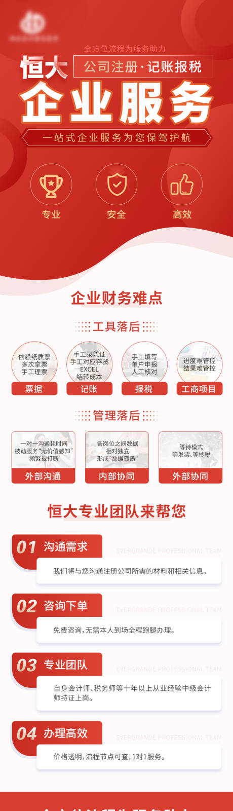 源文件下载【企业服务公司代理记账长图海报】编号：37210027375723497