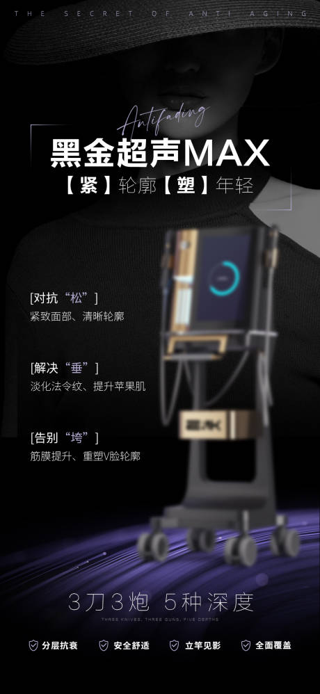 源文件下载【医美海报仪器海报双频超声海报】编号：13700027368398974