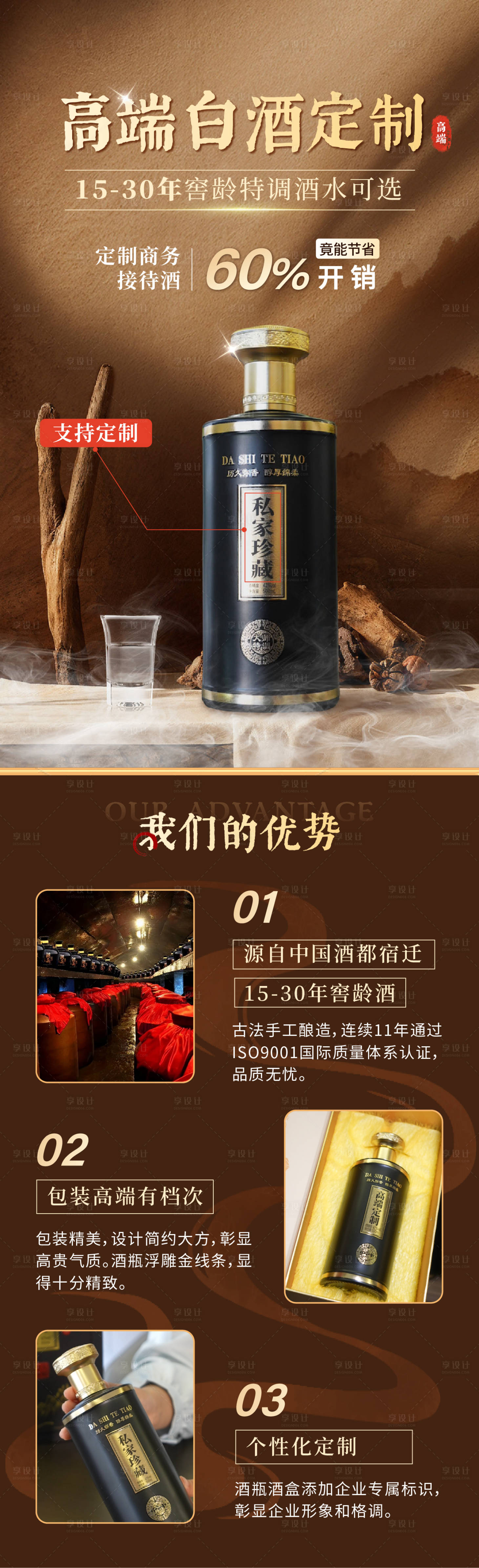源文件下载【高端白酒定制单页】编号：54790027527818691