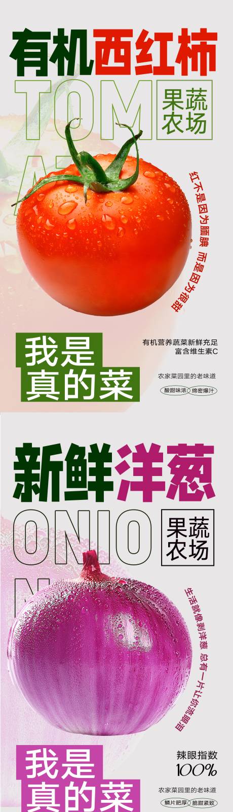 蔬菜水果宣传海报