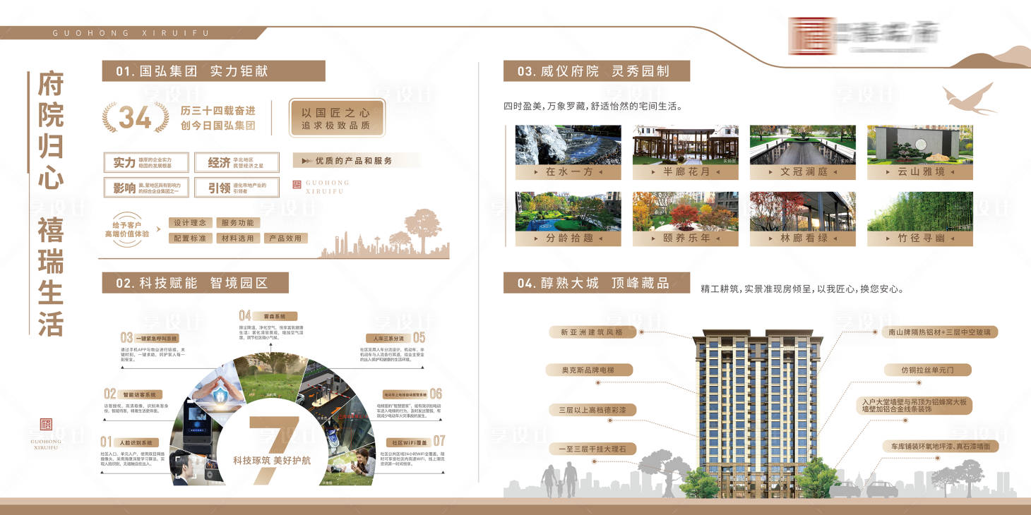 源文件下载【享设计】搜索编号：61000027511113003【地产工法墙品牌墙】