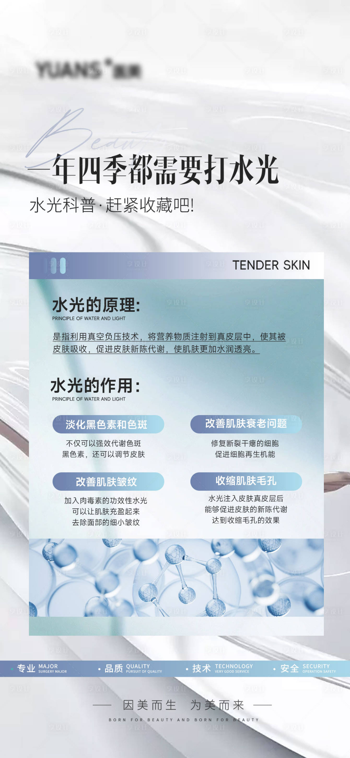 源文件下载【享设计】搜索编号：69520027383364634【医美水光科普】