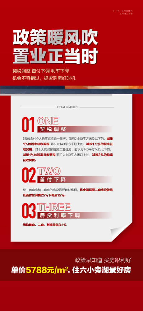 源文件下載【房地產政策利好匯總首付利率契稅海報】編號：35850027500766452