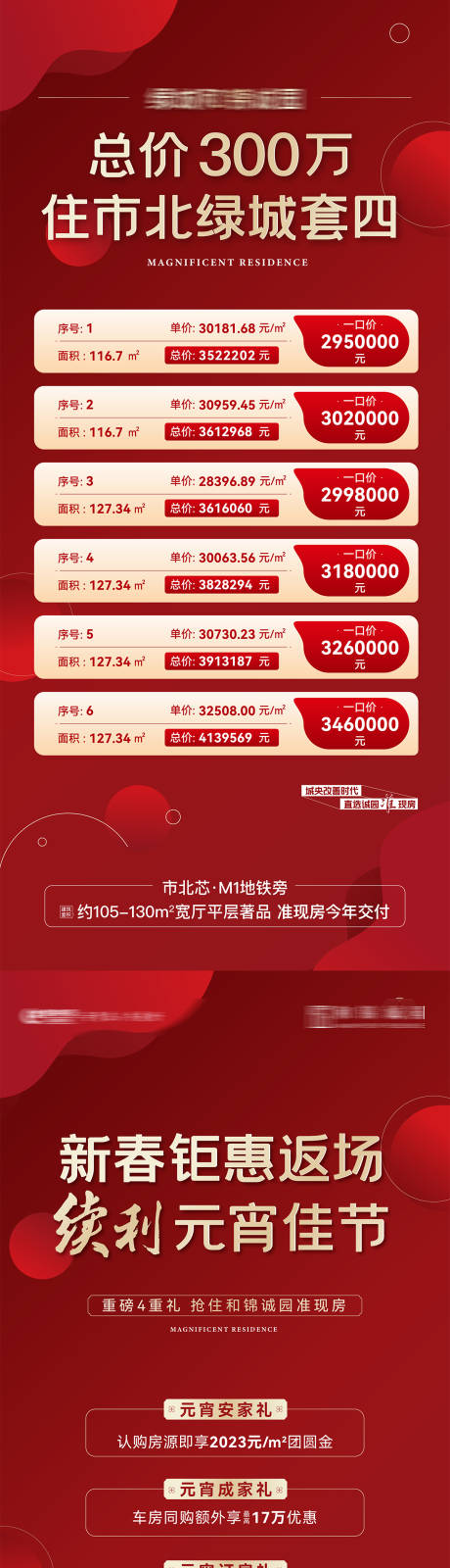 源文件下载【新年特价房源红金系列海报】编号：94410027475136803