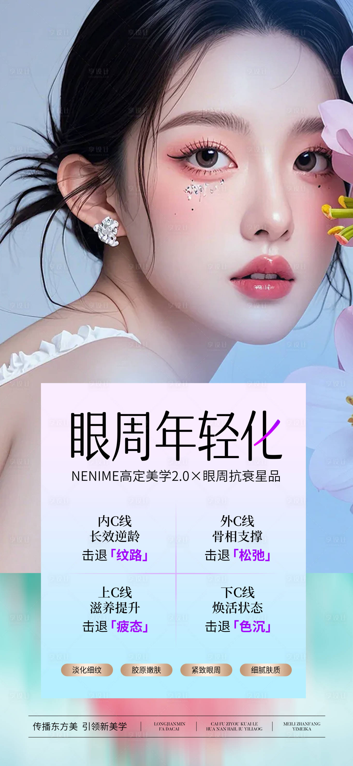 源文件下载【享设计】搜索编号：22950027346507767【医美眼周年轻态宣传海报】