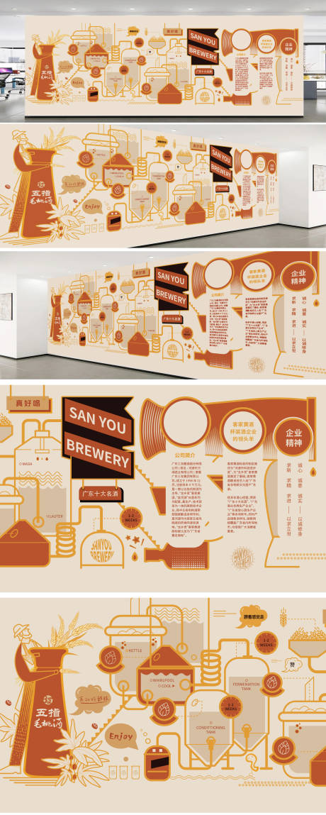 企业文化墙设计