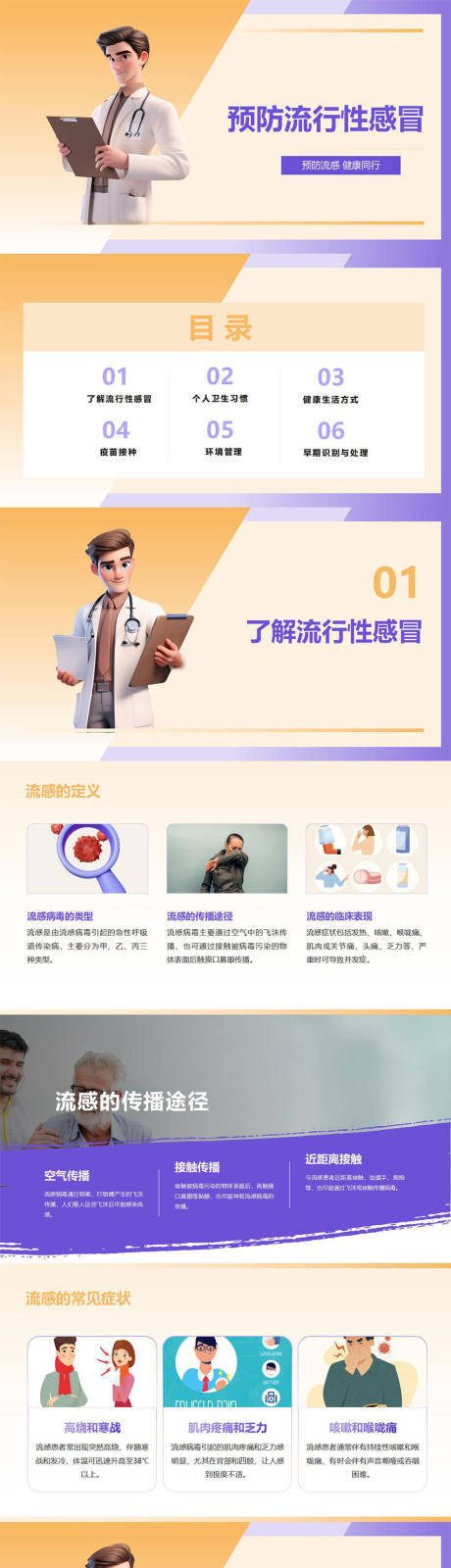 源文件下载【预防流行性感冒PPT】编号：95280027464883450