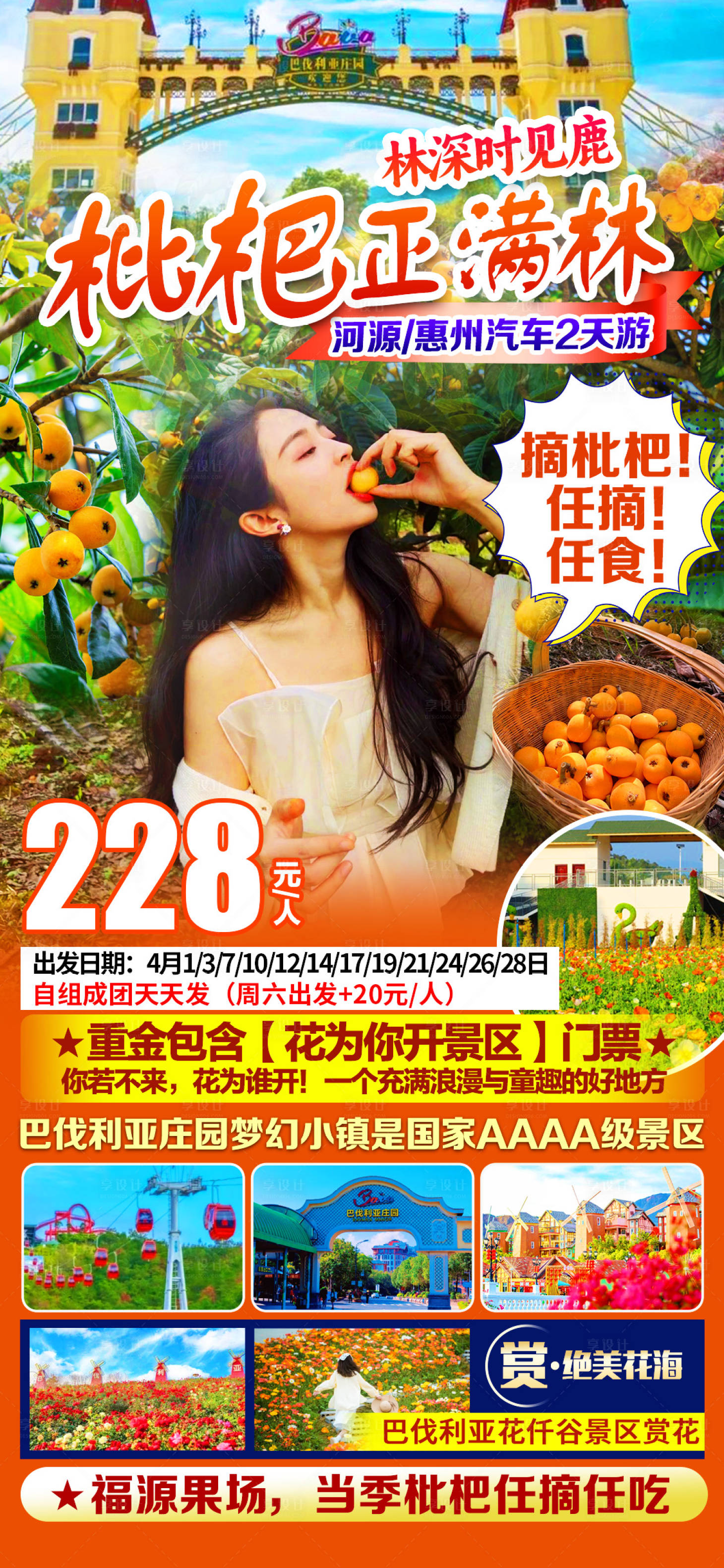 源文件下载【享设计】搜索编号：62520027200893215【枇杷水果园海报】