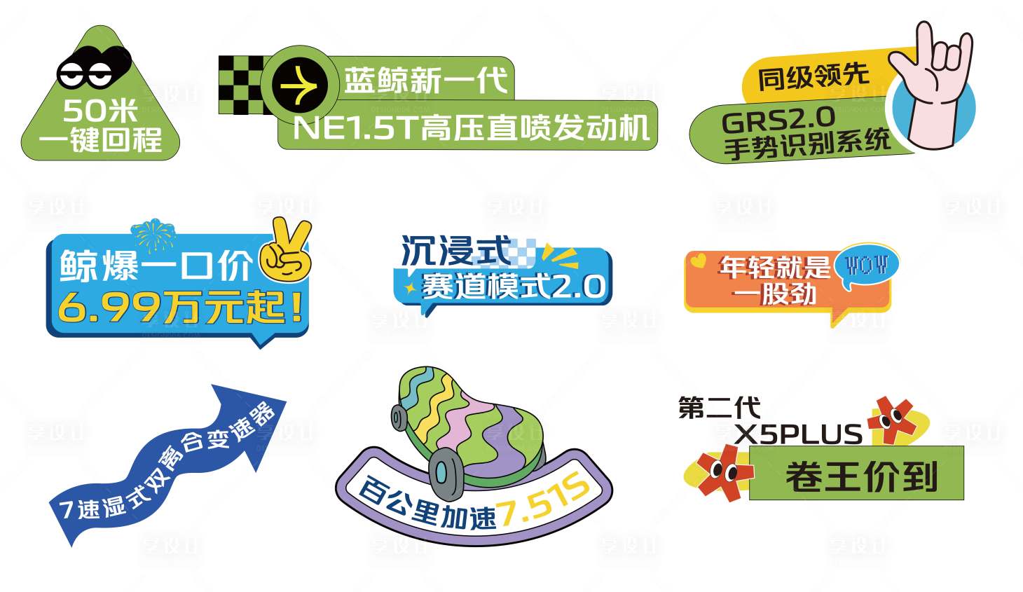 源文件下载【卡通异形手举牌】编号：61100027096166565