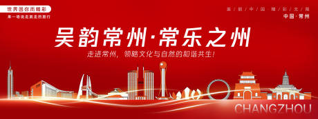 源文件下载【享设计】搜索编号：66750027400657402【常州城市旅游背景板】