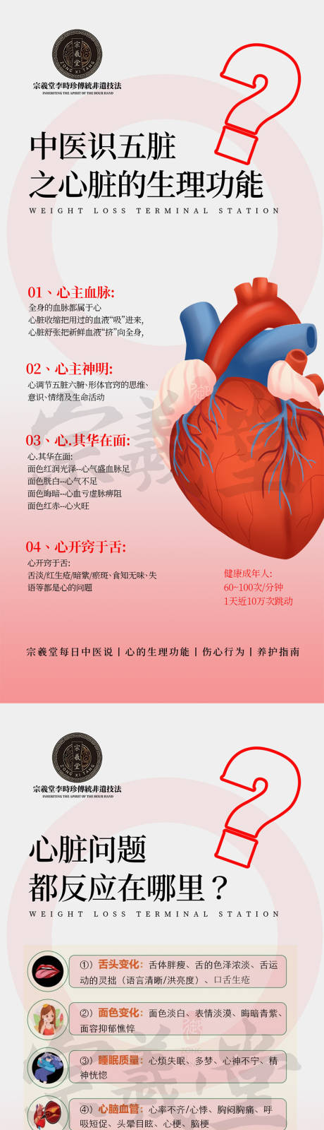 源文件下载【中医五脏六腑之心脏生理功能海报】编号：21160027259303266