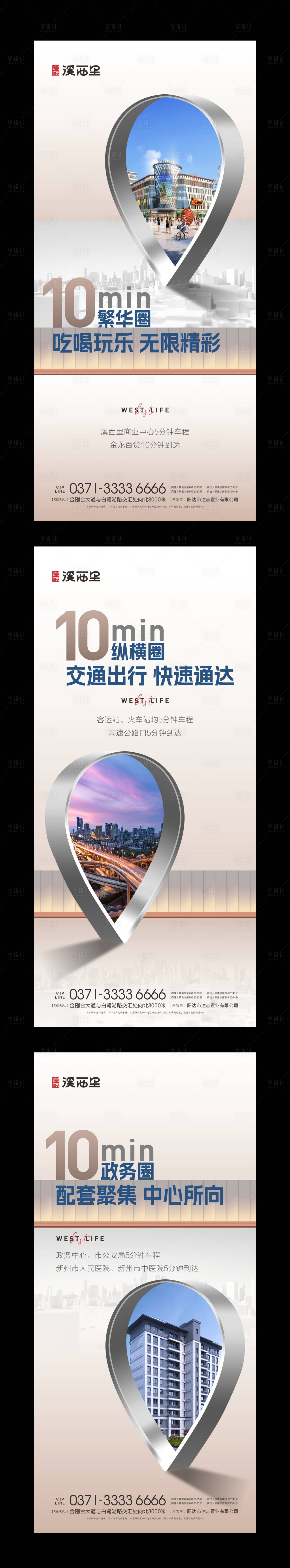 源文件下载【享设计】搜索编号：80310027385477466【地产品质洋房配套系列海报 】