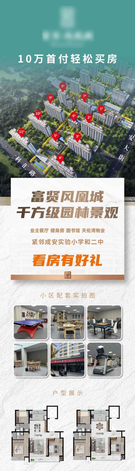 源文件下载【房地产区位户型长图海报】编号：22800027217269781