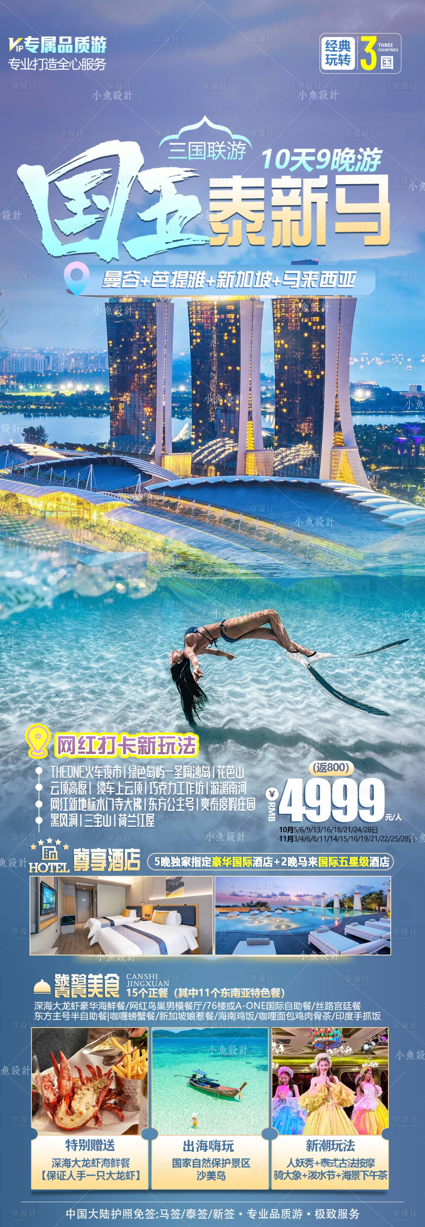 源文件下載【泰國旅游長圖海報】編號：48980027121186257